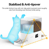 ROJECO Automatic Pet Feeder Gravity Water Fountain 8.5L